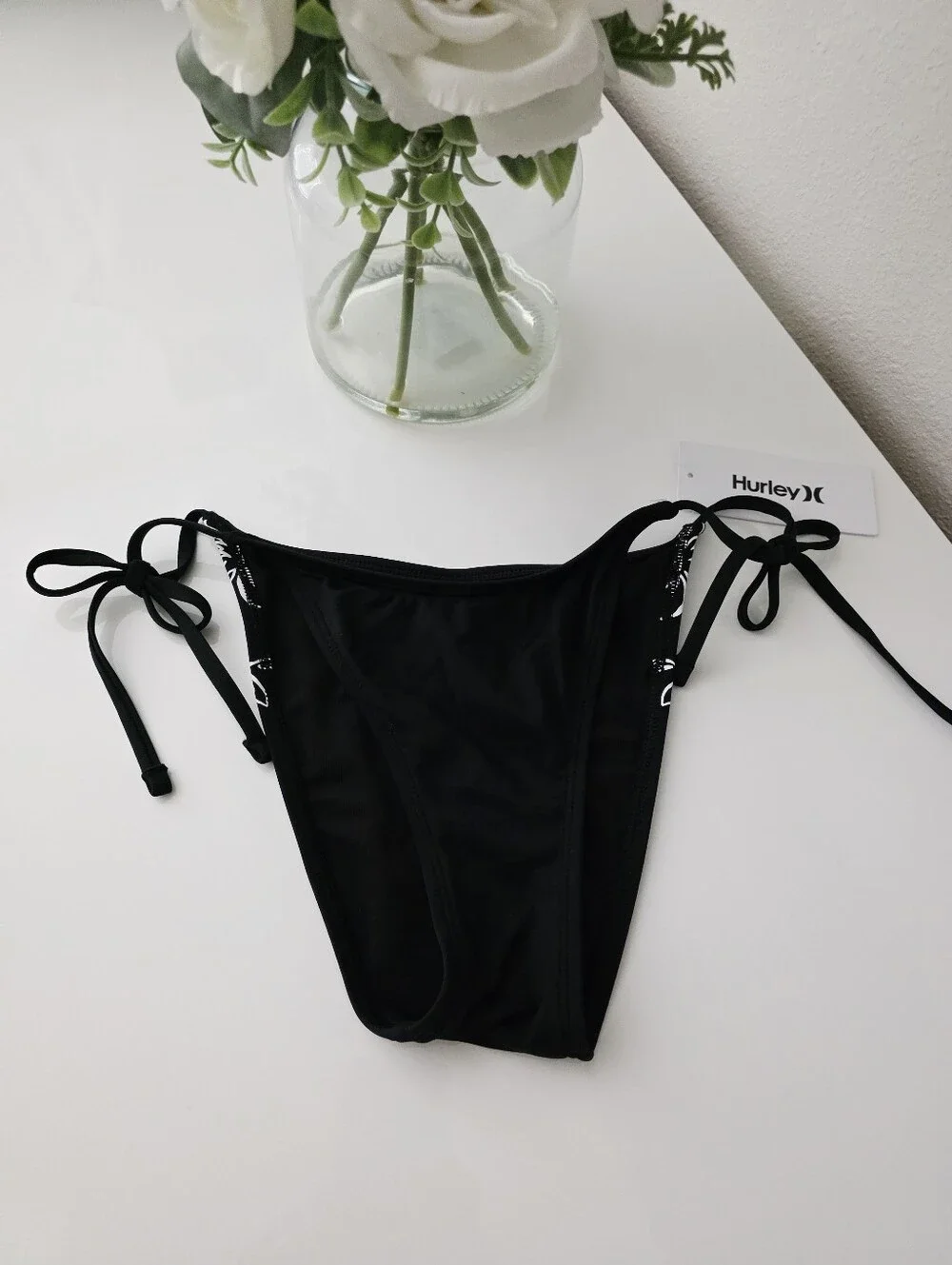 HURLEY🕶 Brand New Triangle Bikini Top & Tie Side Bottoms SIZE S
